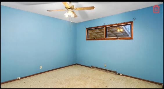 real estate empty room real estate vacant room - before image staged